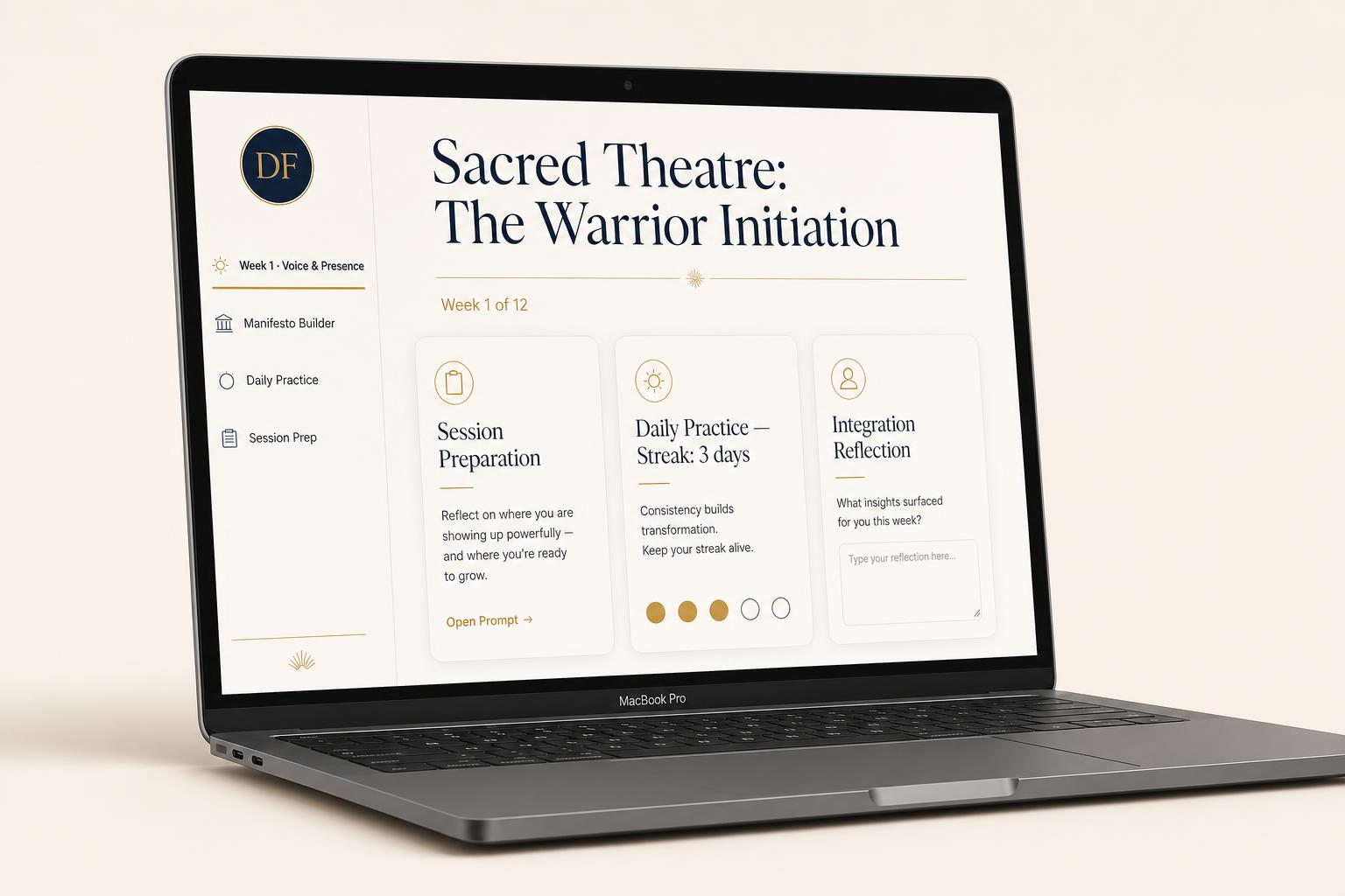 Concept rendering of the High-Ticket Client Experience portal